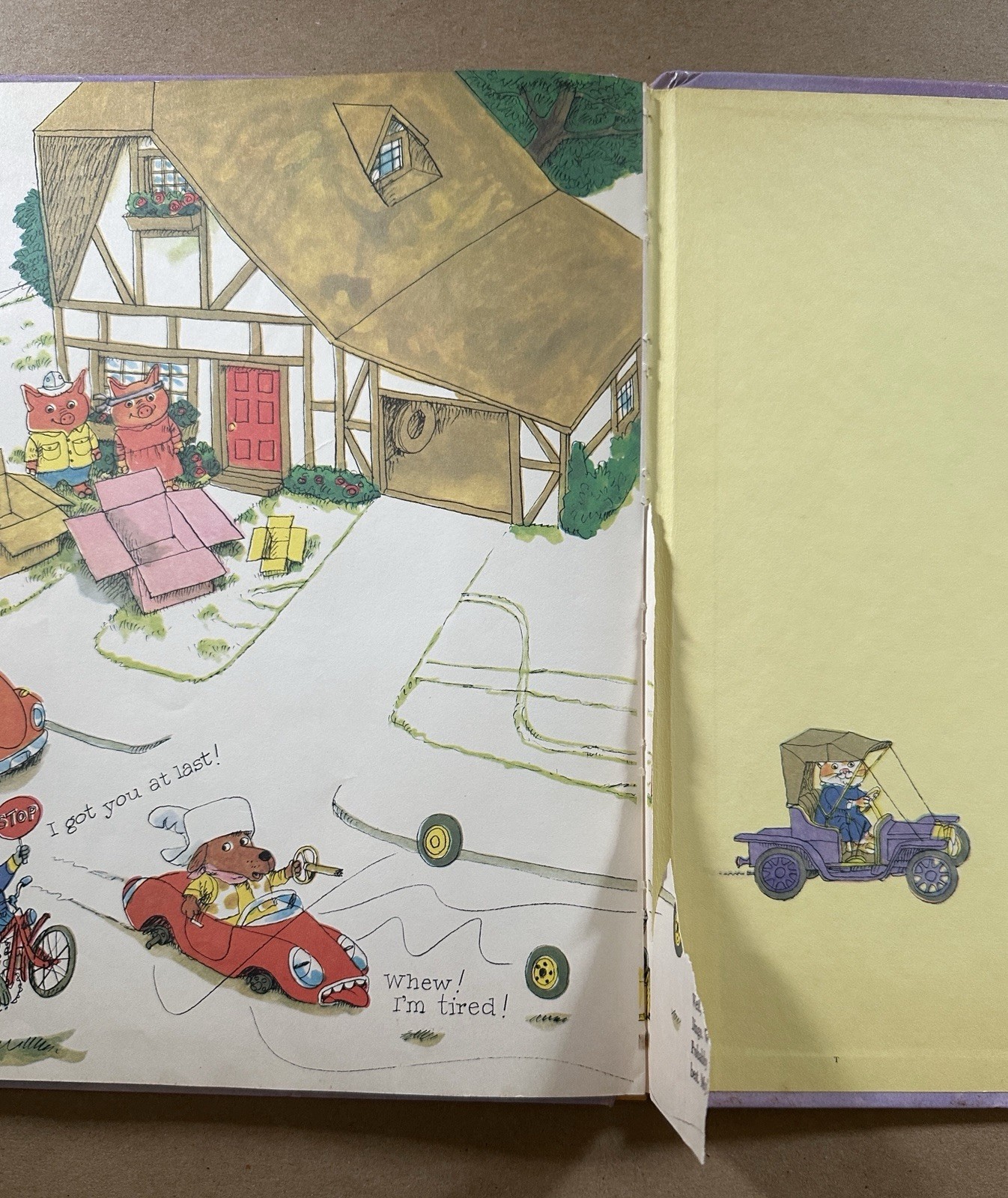 1970s Richard Scarry Large Hardcover Golden Books Busytown Lot of 3 Books