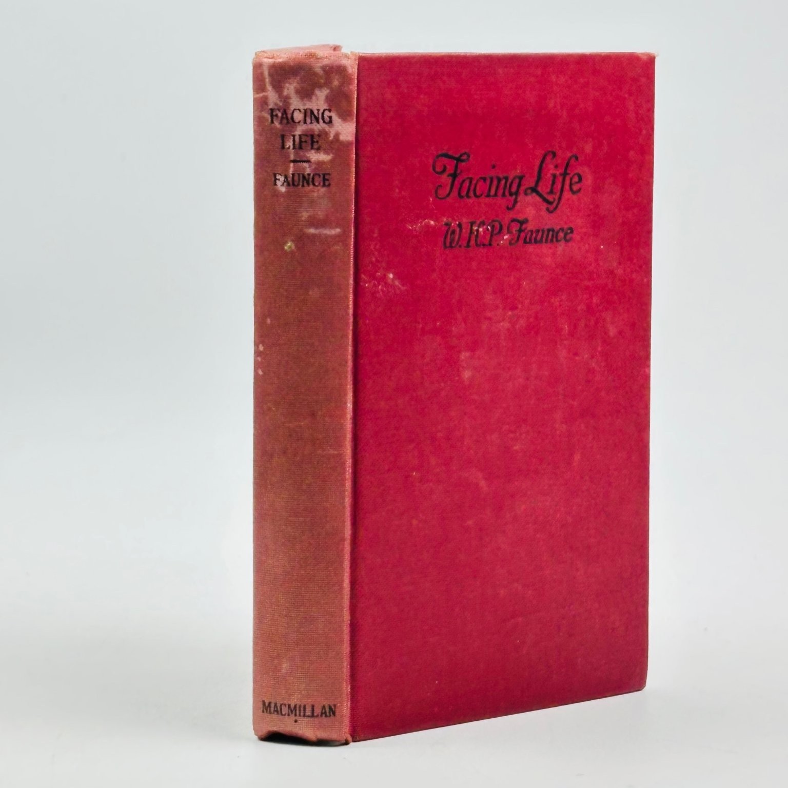 Facing Life WHP Faunce 1942 Association Copy Inscribed & Signed by Author’s Wife