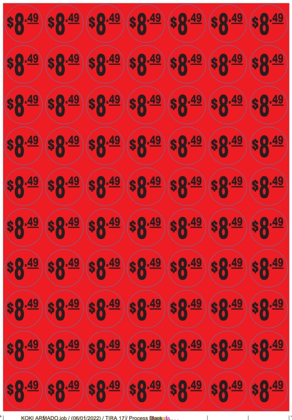 PRICE POINT RETAIL LABELS STICKER 500 Labels 1″ Round RED $ 8.49 Retail Price