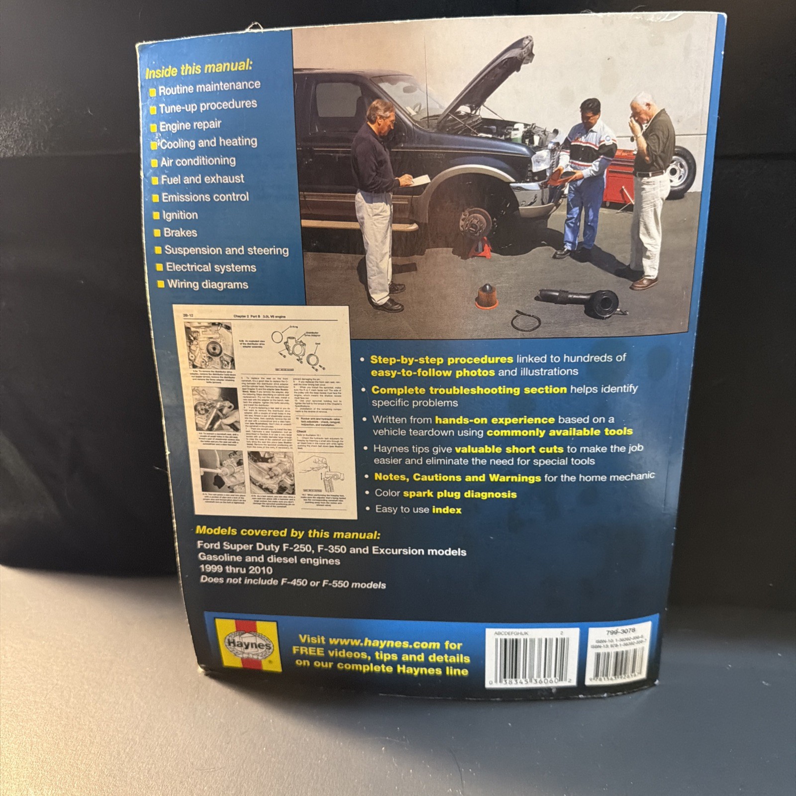 Haynes Repair Manual 36060 Ford Super Duty F250 & F350 Pick-Ups Trucks 1999-2010