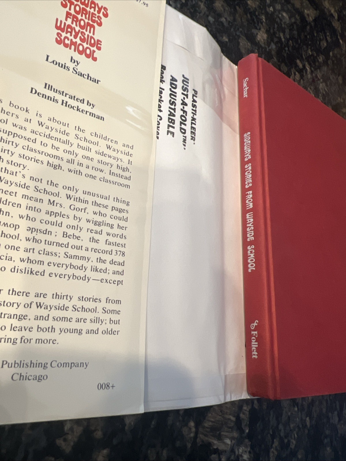 SIDEWAYS STORIES FROM WAYSIDE SCHOOL By Louis Sachar 1978 2nd Print Signed HB/DJ