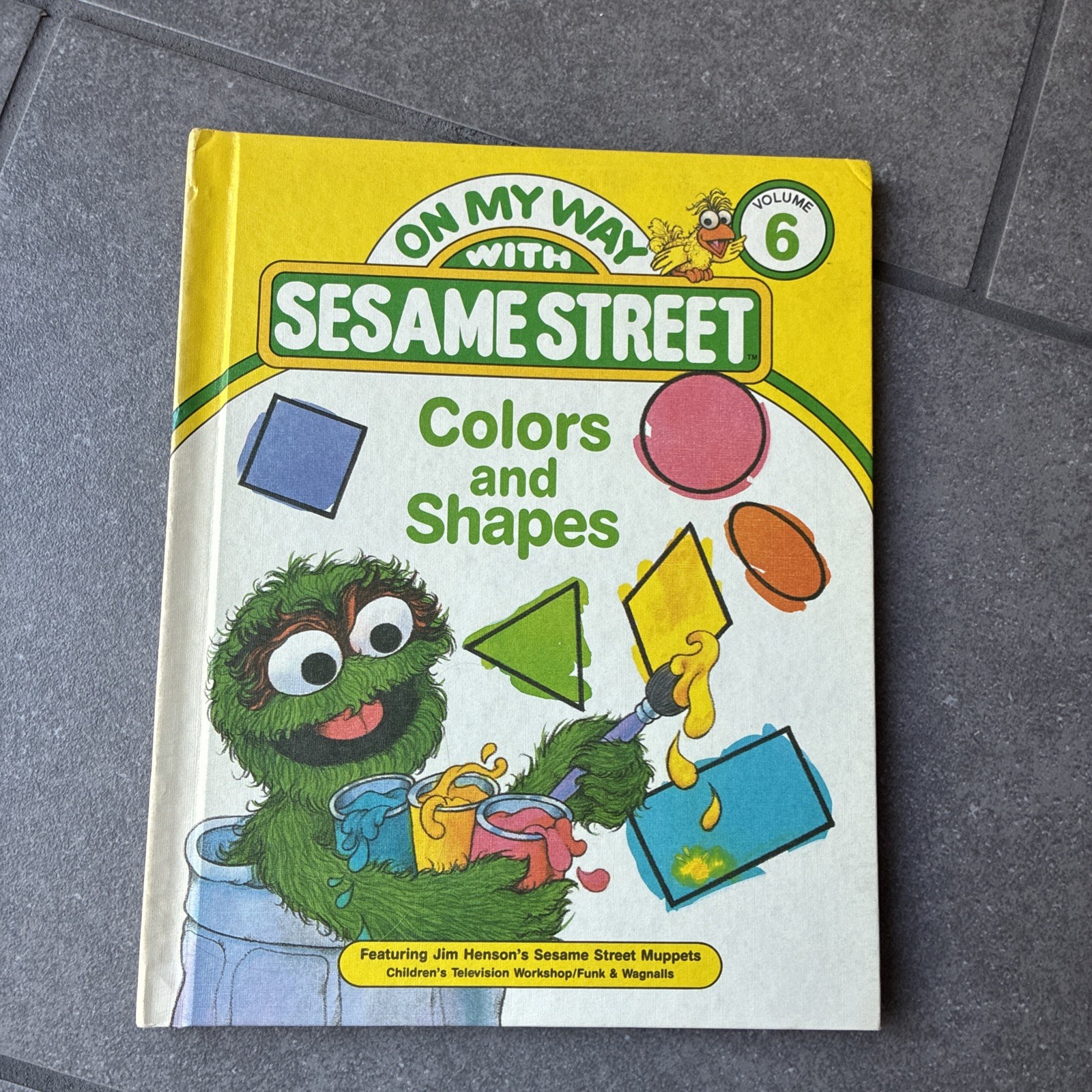 On My Way With Sesame Street, Vol. 1, 2, 6 And 10; Vintage Hardcover 1989