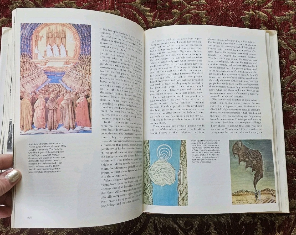 1979. Man and His Symbols By Carl G. Jung Illustrated Black, White & Color HC/DJ