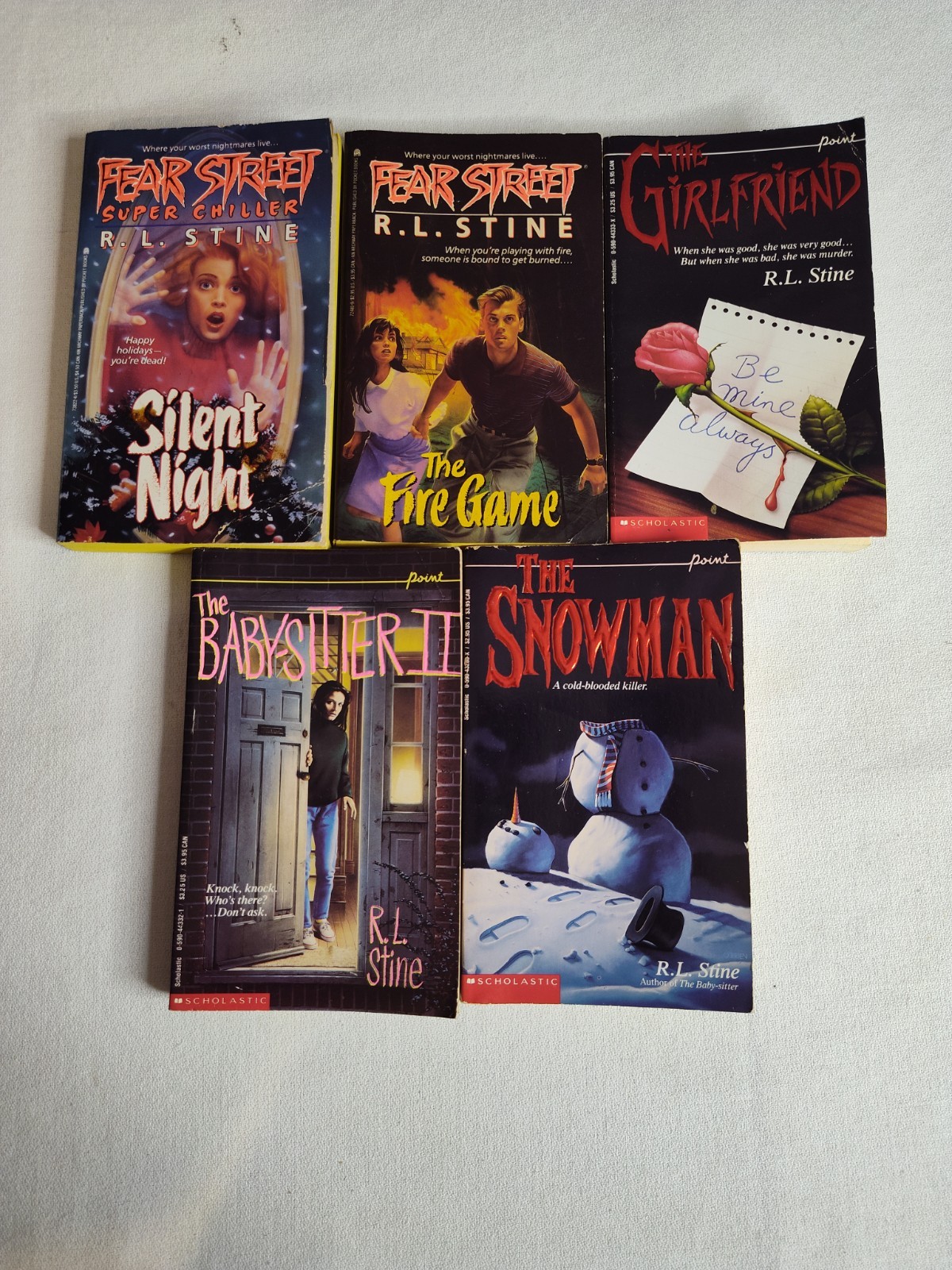 Vintage R.L. Stine Book Lot 15