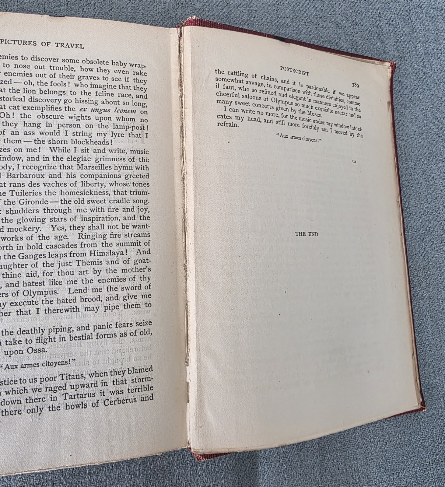 Pictures of Travel by Heinrich Heine, 1904 Antique Book, D. Appleton