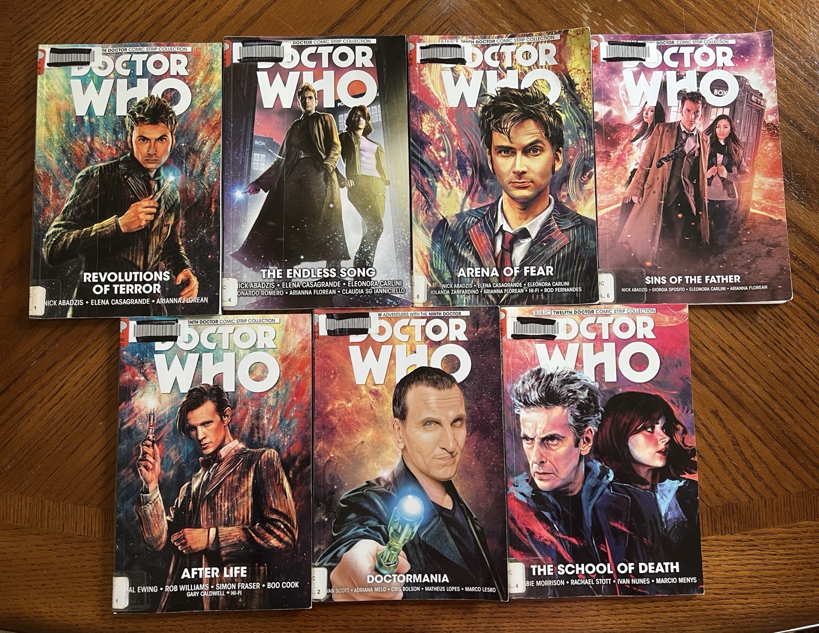 Doctor Who The Tenth, Ninth, Twelfth Doctor Titan Comics TPB Lot Of 7 Soft Cover