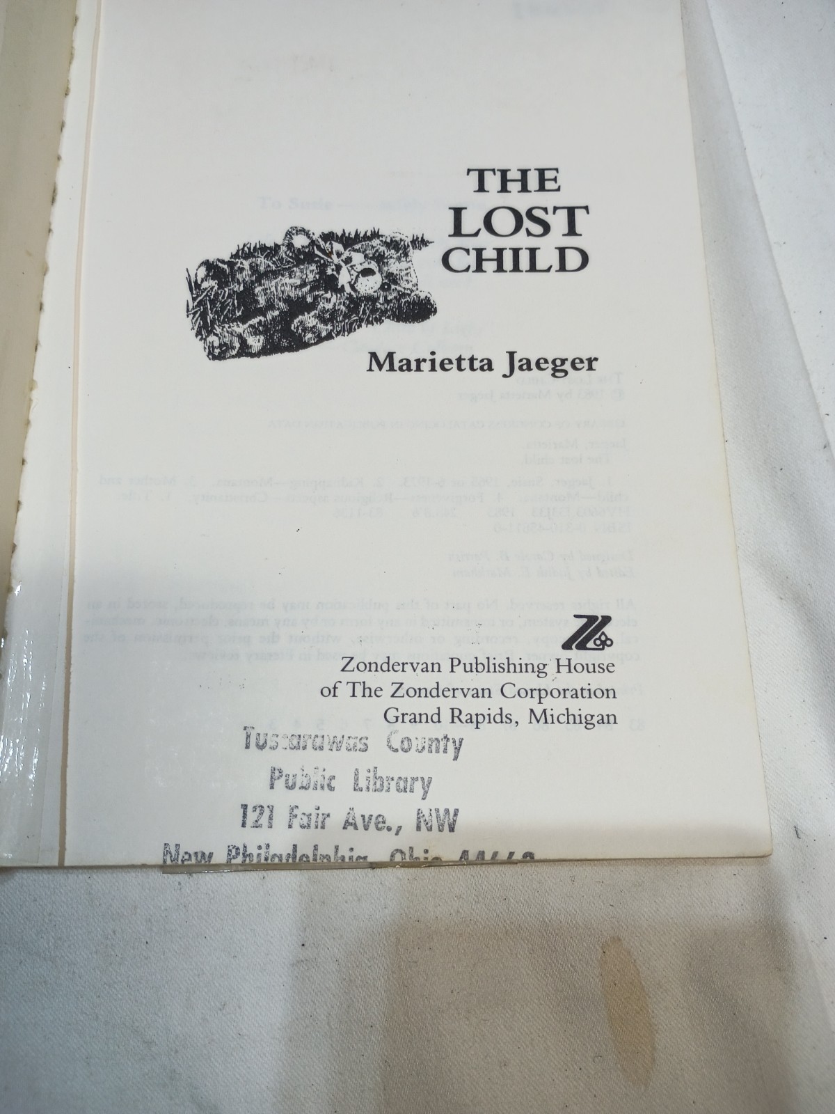 The Lost Child A True Story Marietta Jaeger Pb 1983 Ex Library