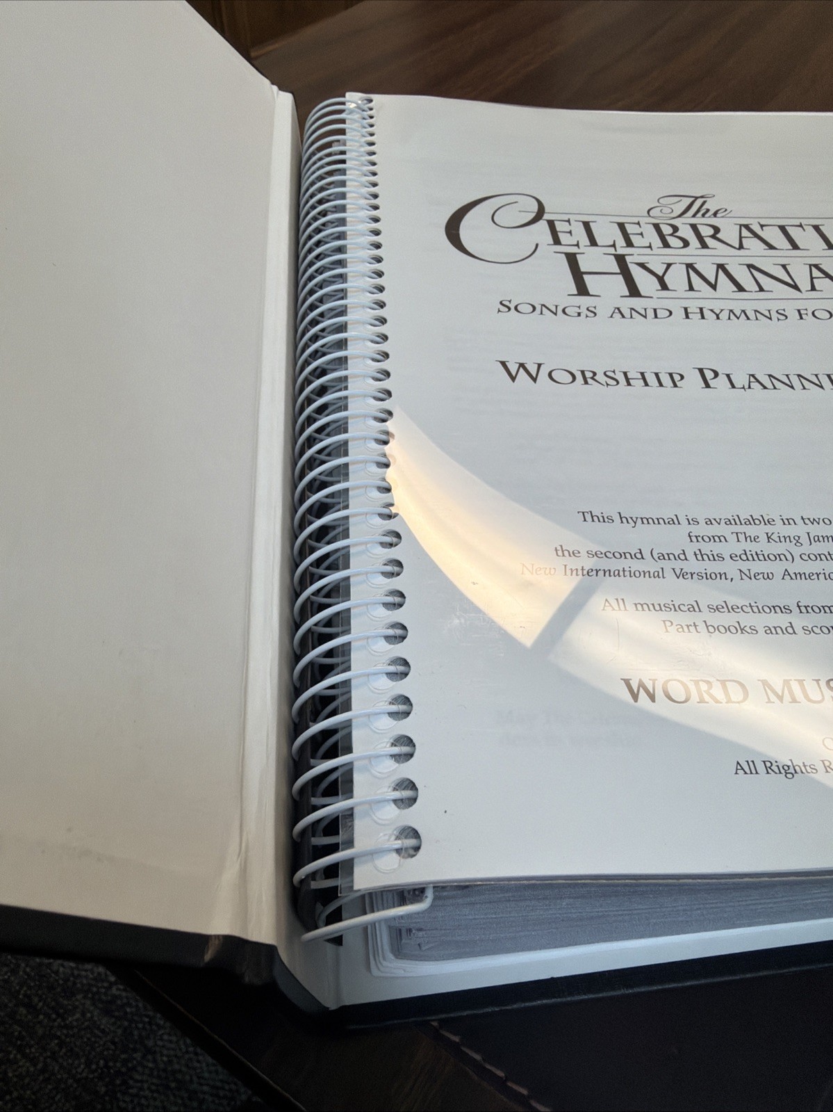 The Celebration Hymnal |Worship Planner Edition VTG 1998 Spiral-bound Hardcover