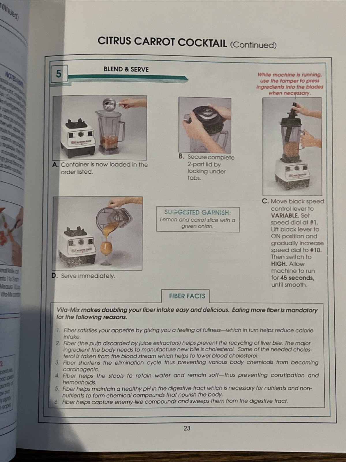 VITA-MIX Recipes and Instructions For Household Use Book Guide Lot of 2