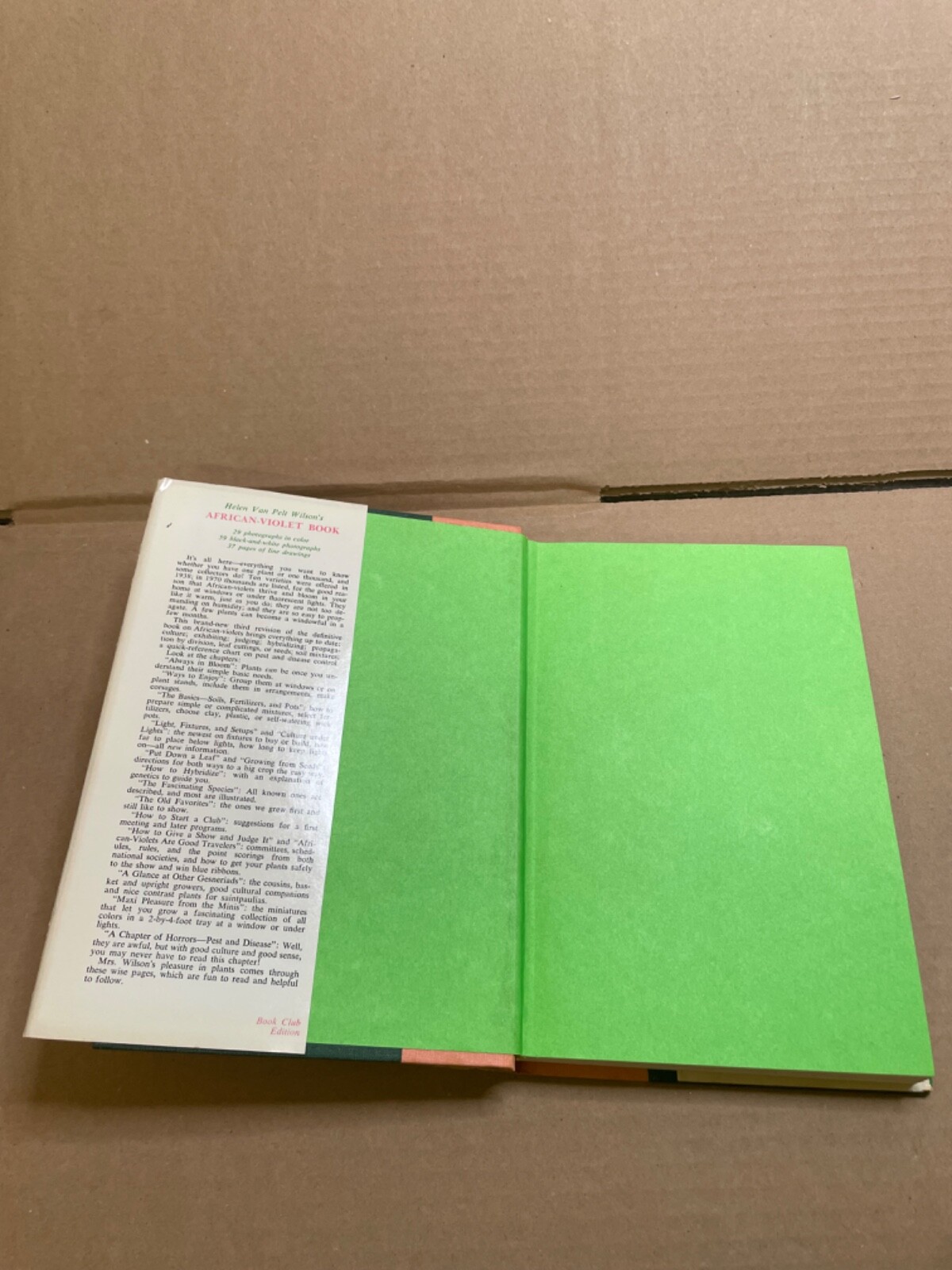 Helen Van Pelt Wilson’s African-Violet Book [HC/DJ) 1970