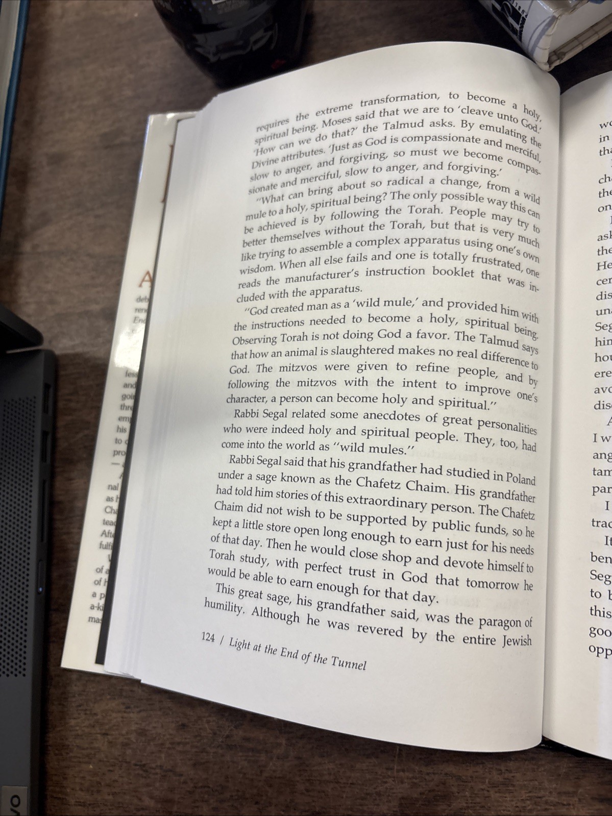 LIGHT AT THE END OF THE TUNNEL By Rabbi Abraham J. Twerski M.D.