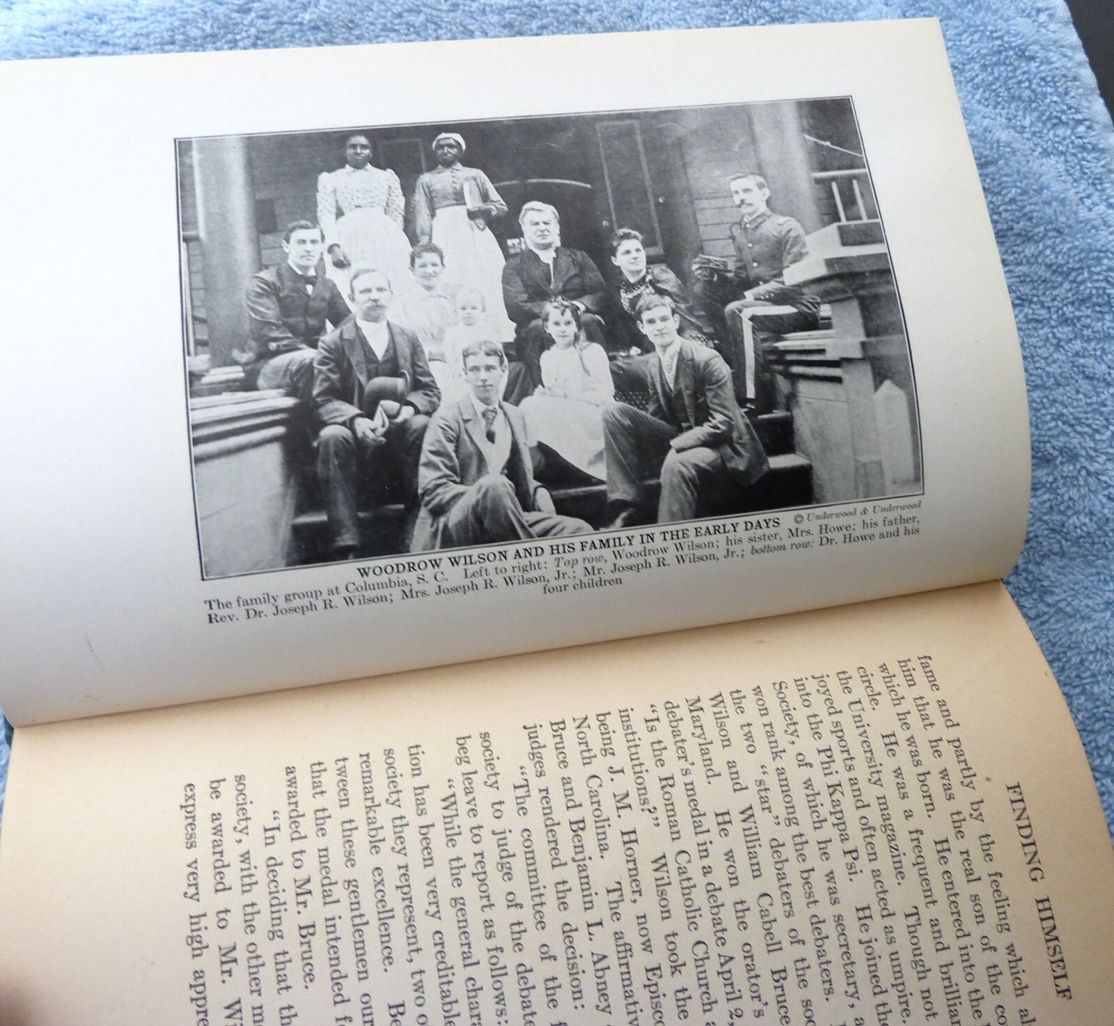 THE LIFE OF WOODROW WILSON by Josephus Daniels hard cover 381 pages