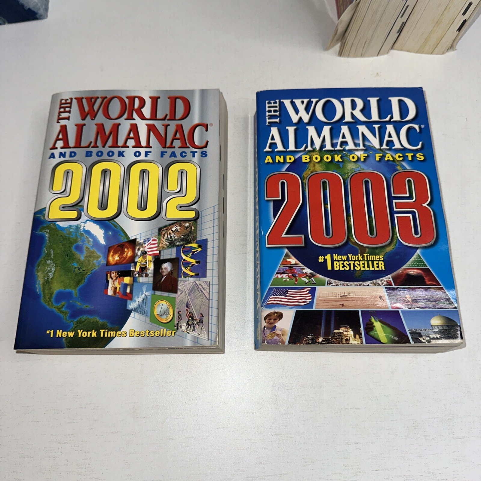 The World Almanac and Book of Facts 8 Book Lot 1998-2006- Paperback