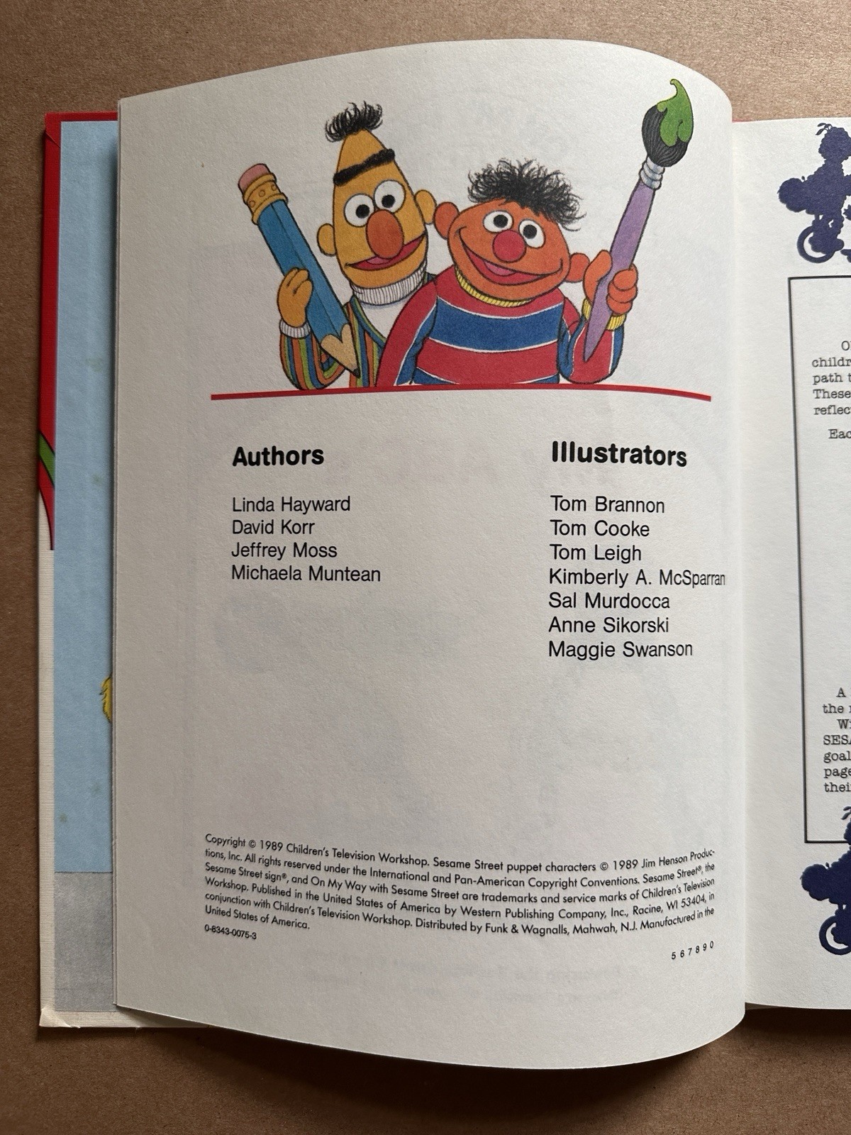 VTG 1989 On My Way With Sesame Street Lot of 4 Hardcover Books Volumes 1,2,3,9
