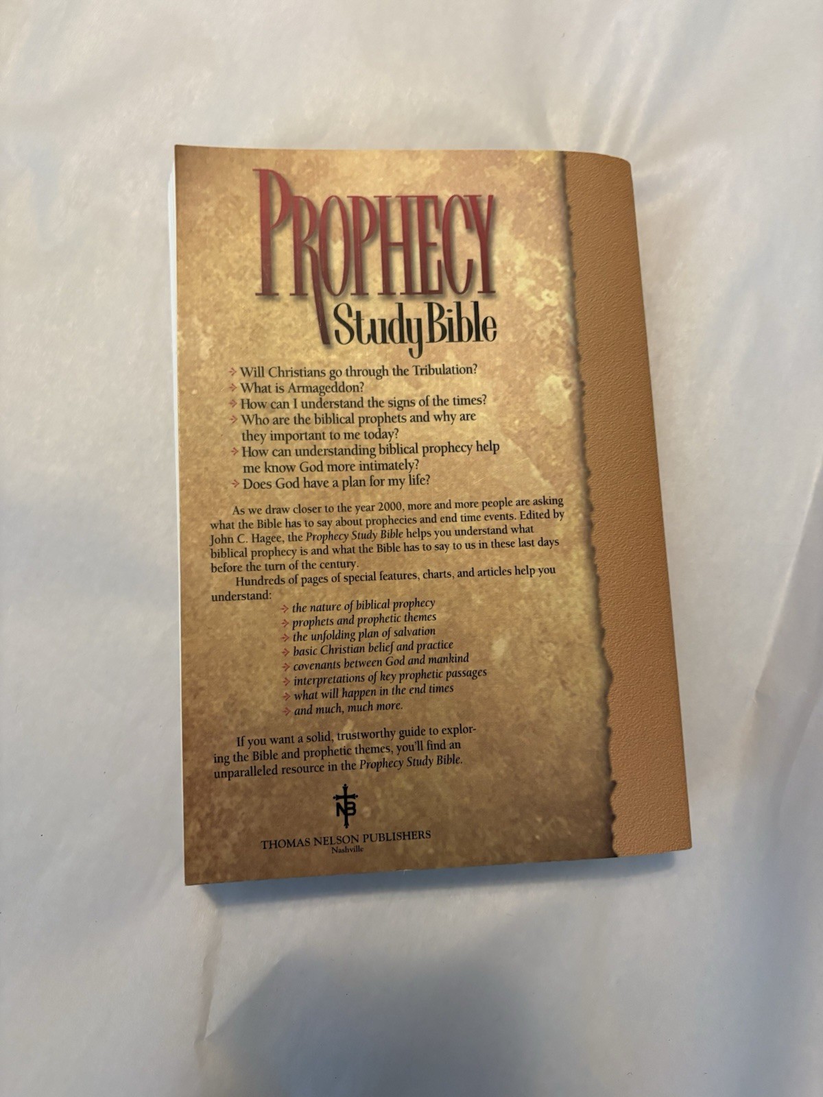 Prophecy Study Bible (New King James Version) VGC