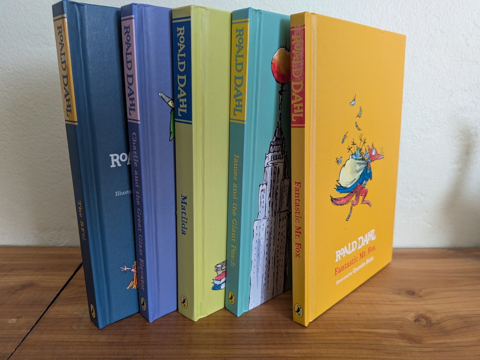 5x Roald Dahl HC Lot – 2016 Puffin Editions – Matilda, BFG, James, Elevator, Fox