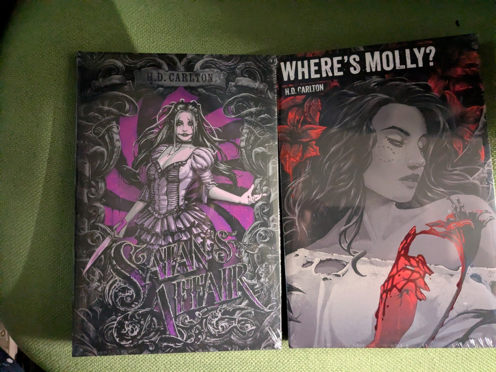 H.D. Carlton Where’s Molly and Satan’s Affair Signed Mystic Special Edition Set