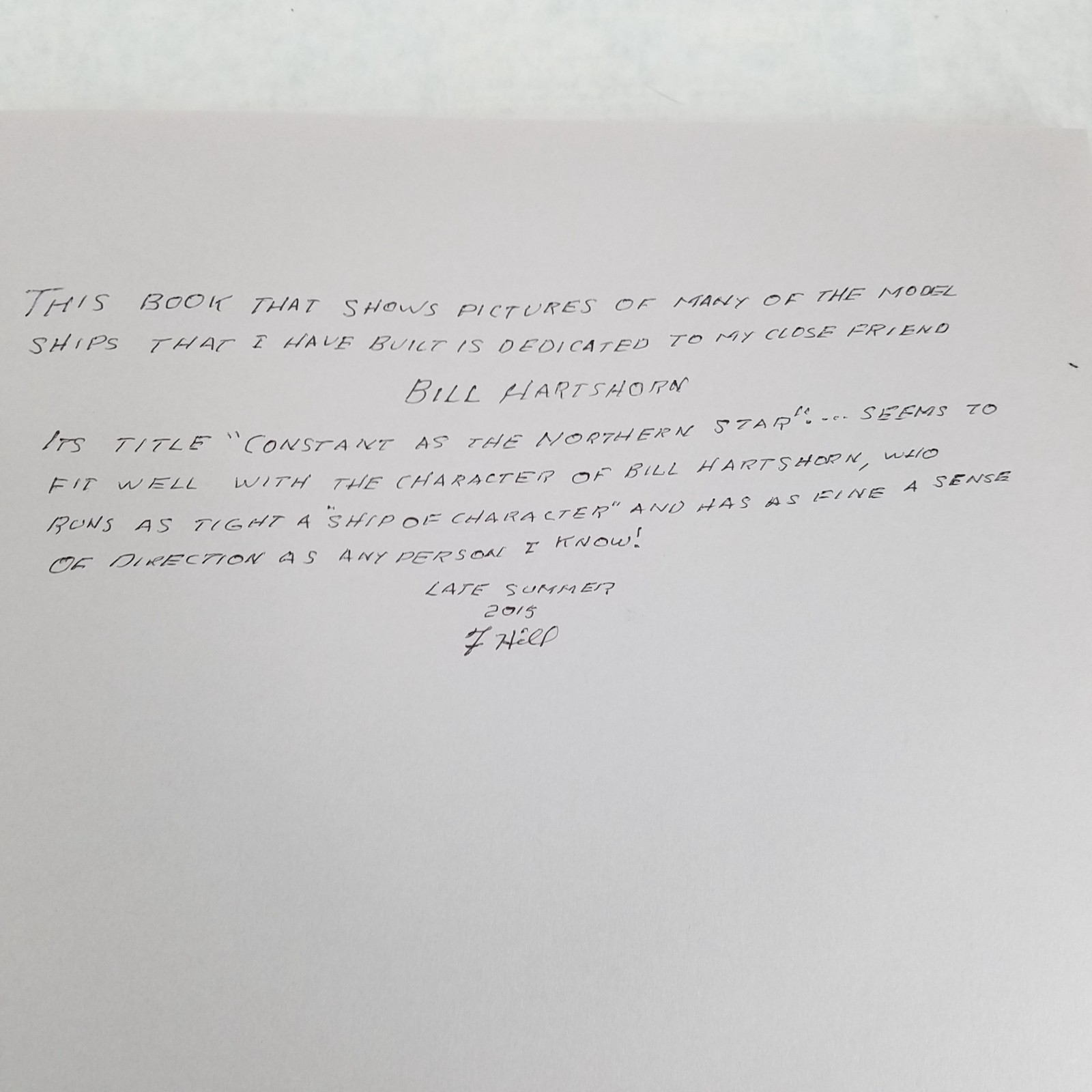Constant as the Northern Star: The Ships of Frank Hill – Autographed – RARE!