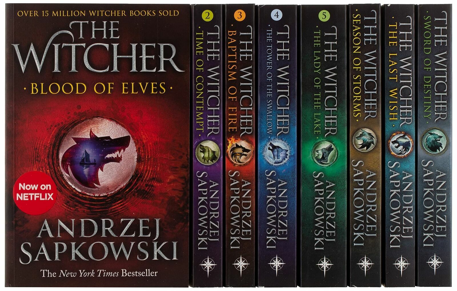 NEW The Witcher Complete Collection 8 Books Series Library Set – Now on Netflix!