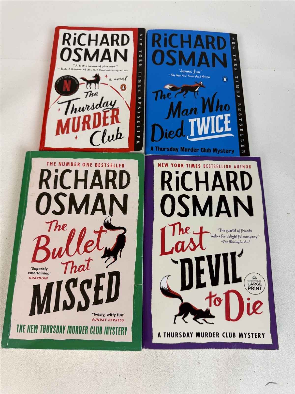 Richard Osman Lot 4 Thursday Murder Club Dies Twice Bullet Missed Last Devil Die