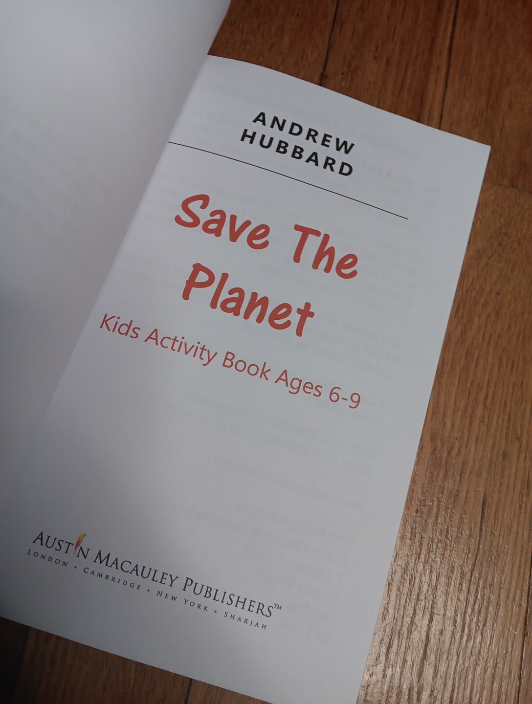 Save The Planet Kids Activity Book Ages 6 – 9