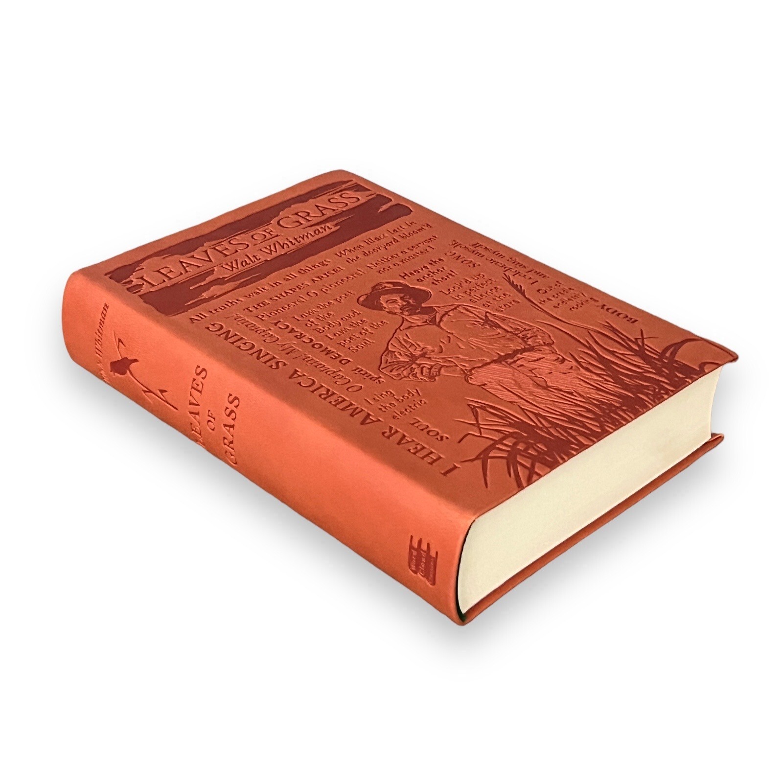 LEAVES OF GRASS by Walt Whitman Deluxe Flexi Bound Faux Leather Classics NEW