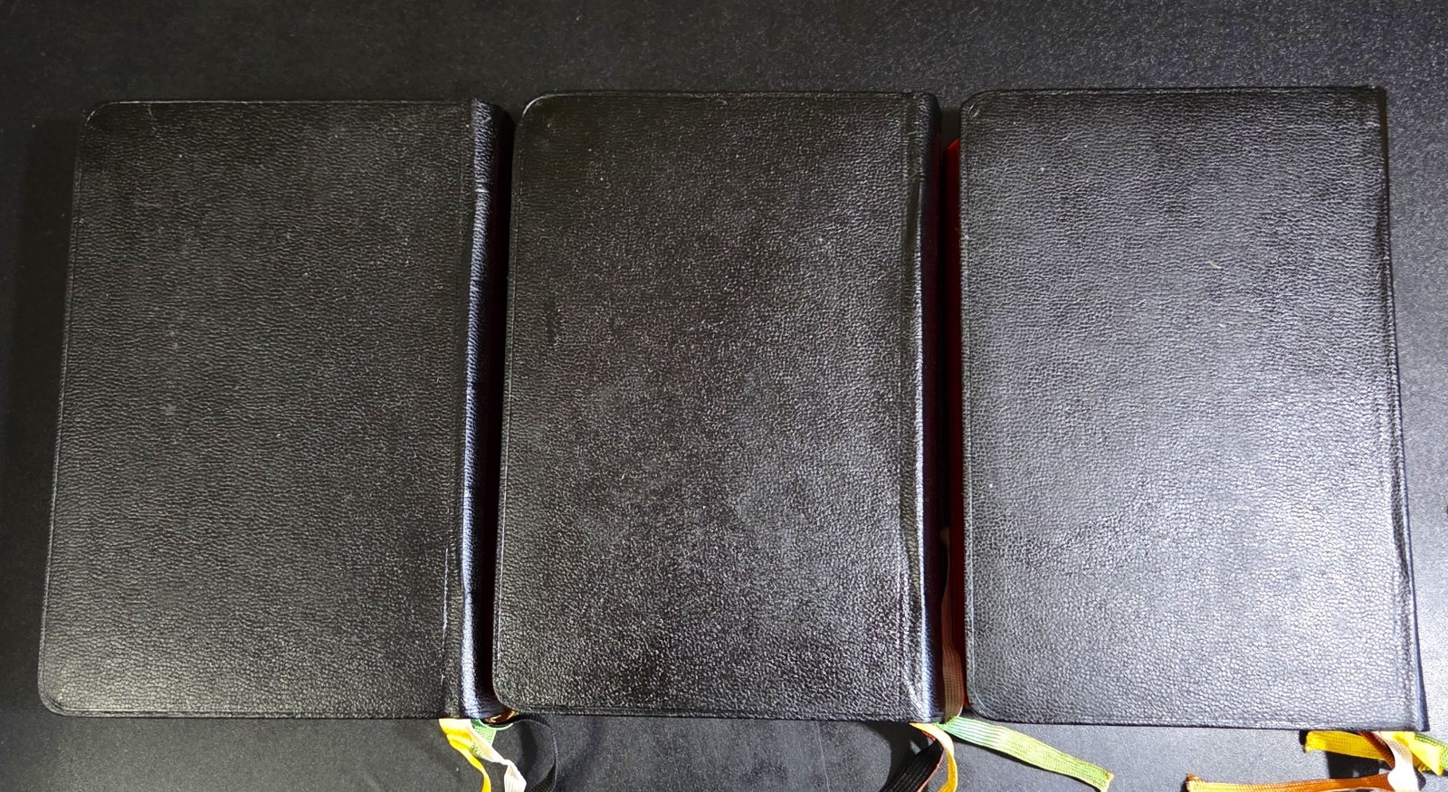 THE DIVINE OFFICE BREVIARY (Latin/English) 3 Volume Set (Leather) Slipcases 1963