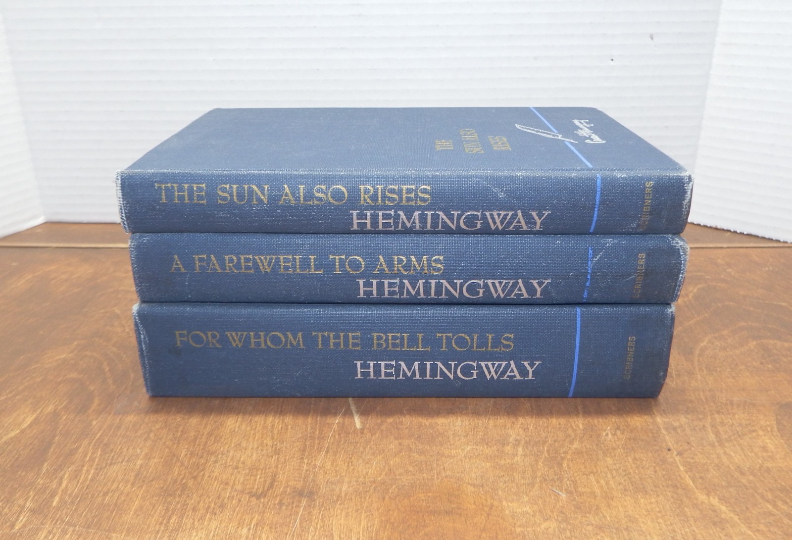 Ernest Hemingway Scribner A Farewell to Arms, Whom Bell Tolls, Sun Also Rises
