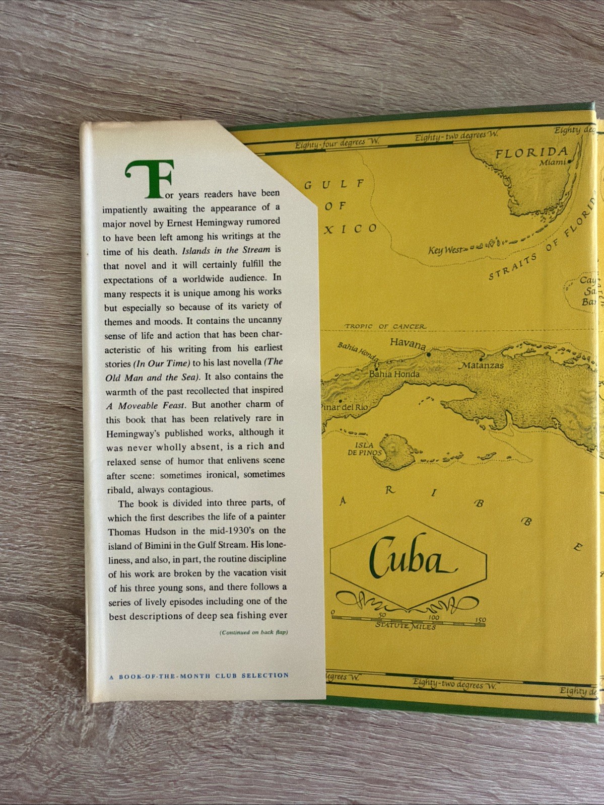Islands in the Stream by Ernest Hemingway 1970 First Printing with Dust Jacket