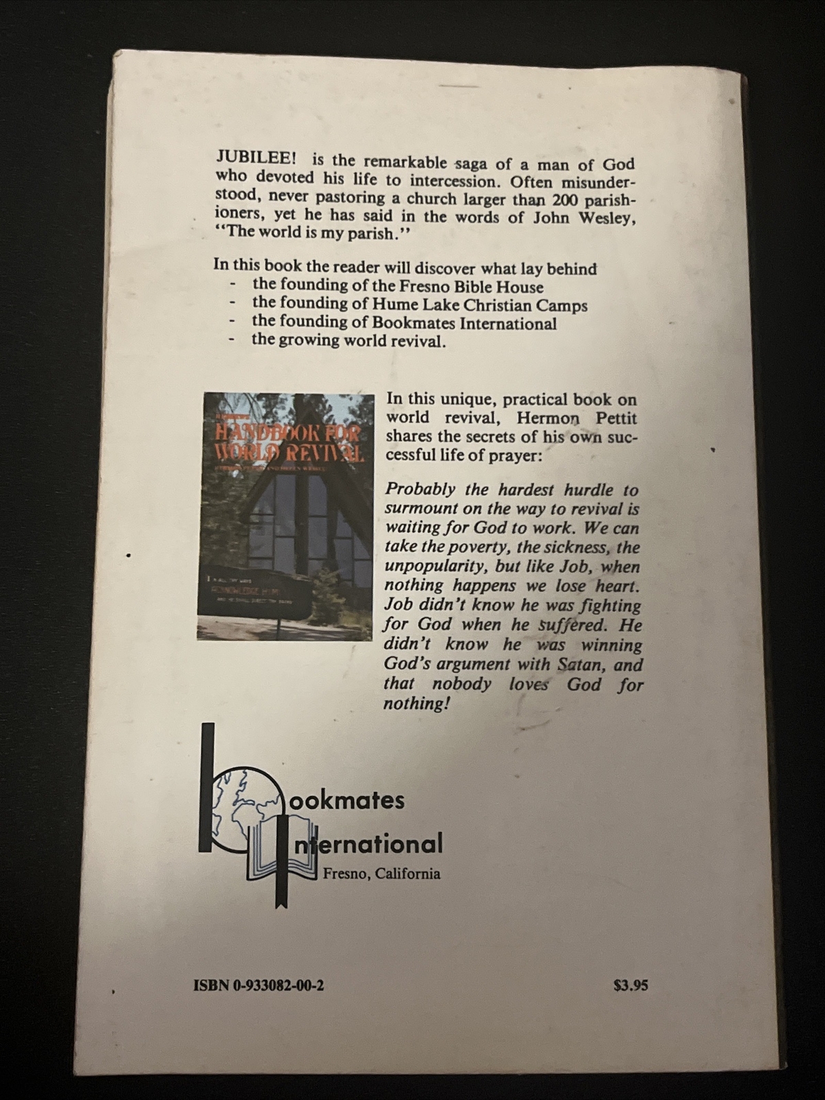 Jubilee! : The Autobiography of Hermon Pettit by John A. Strain (1979, Trade PB)