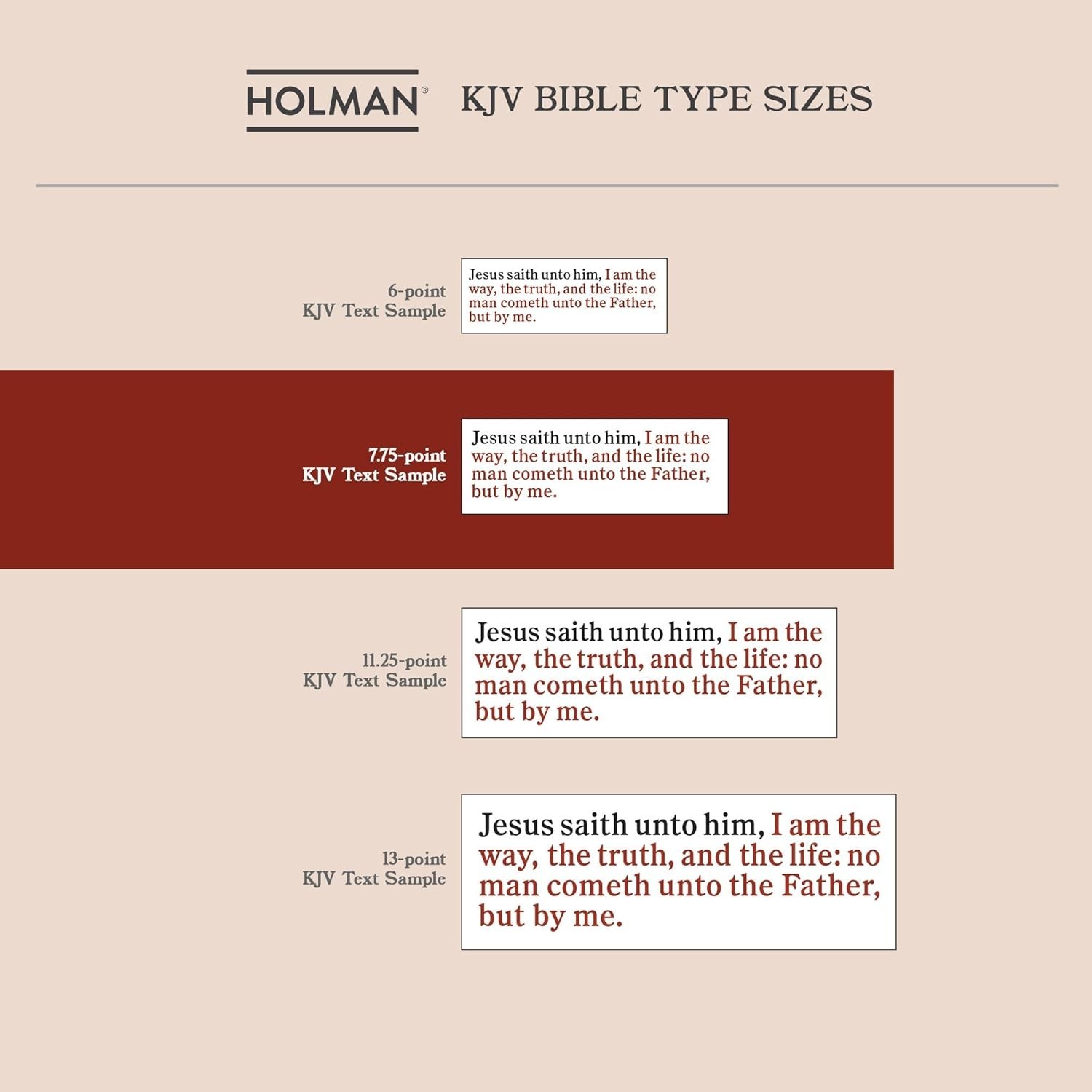 KJV Bible Black Imitation Leather, KJV Holy Bible, Red Letter Easy-To-Read Bible