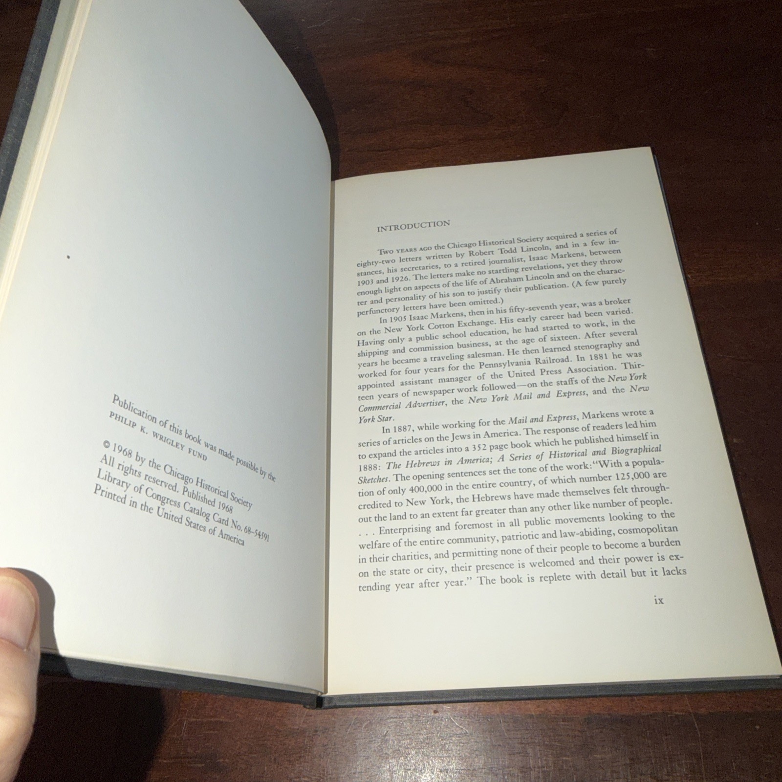 A Portrait of Abraham Lincoln in Letters by His Oldest Son Book 1968 Paul Angle