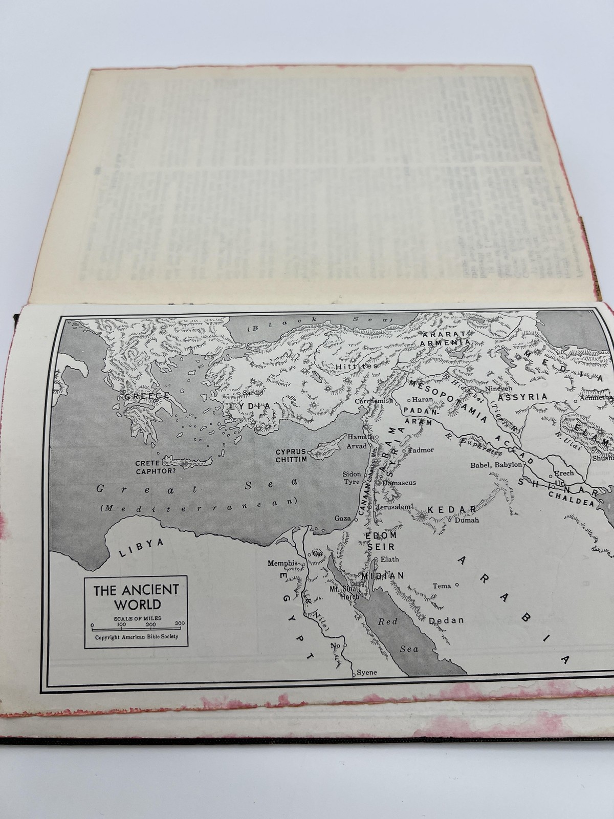 Vintage 1959 The Holy Bible KJV American Bible Society Black Cloth HC Maps 50s