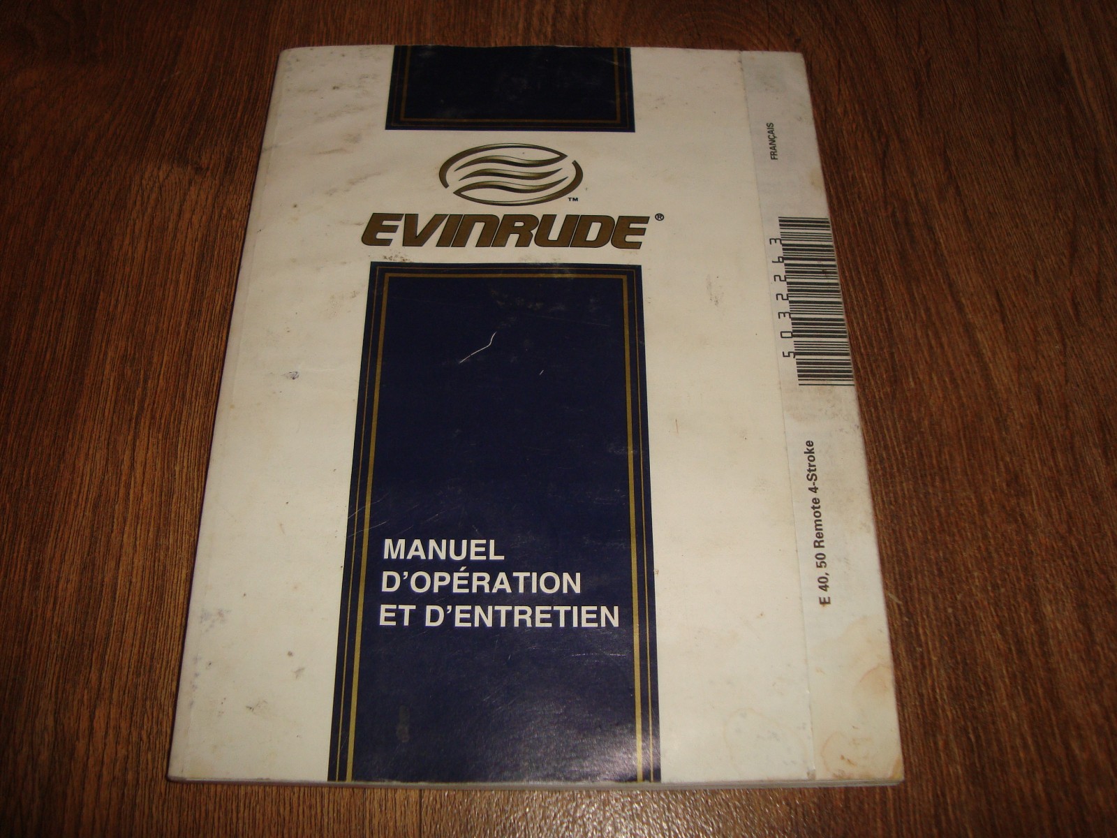 Evinrude Operation & Maintenance Manual E 40 / 50 Remote 4-Stroke 5032263
