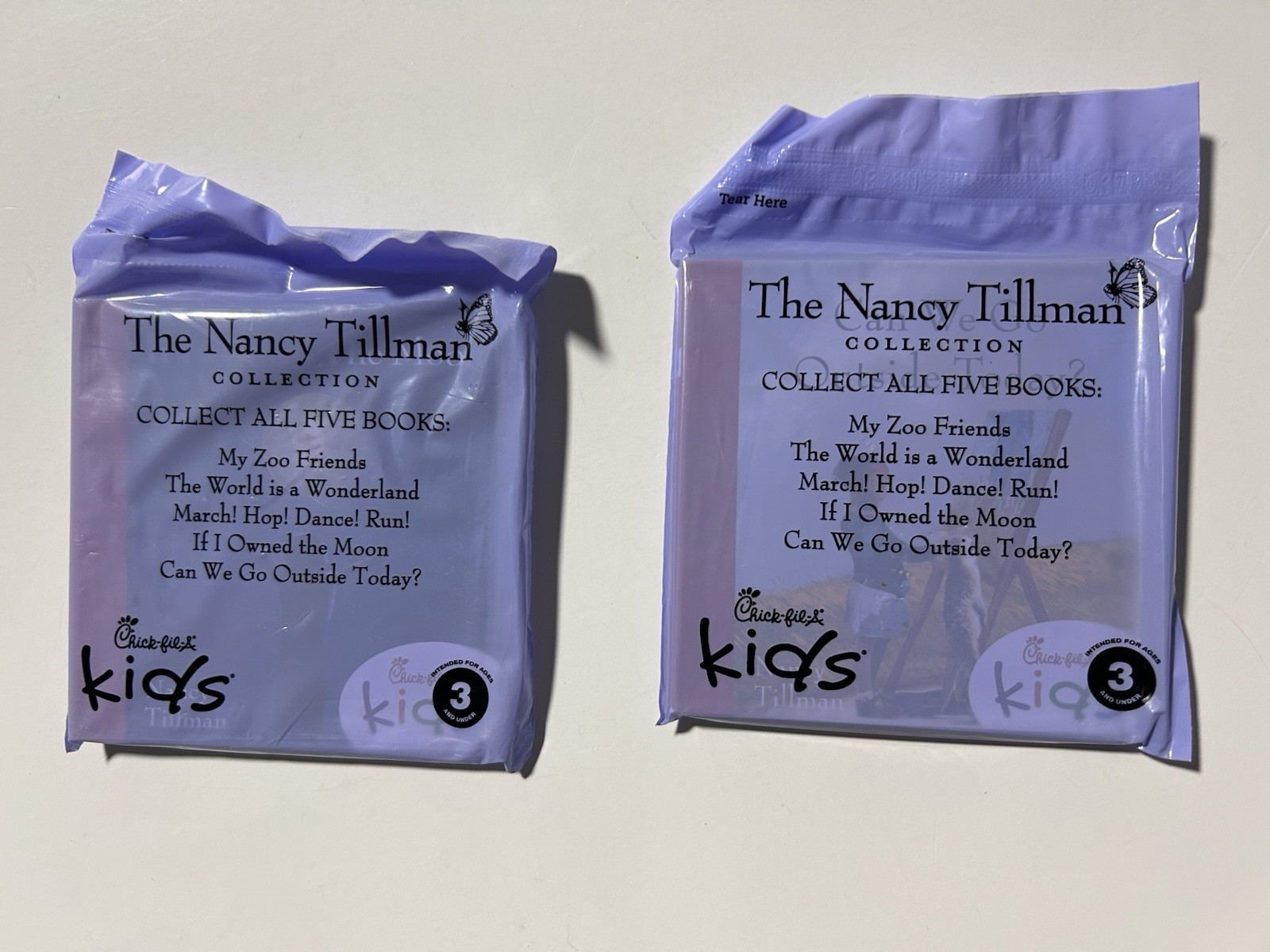Nancy Tillman Set Of 2 Mini Board Books Chick-Fil-A 4 in. Baby Toddler