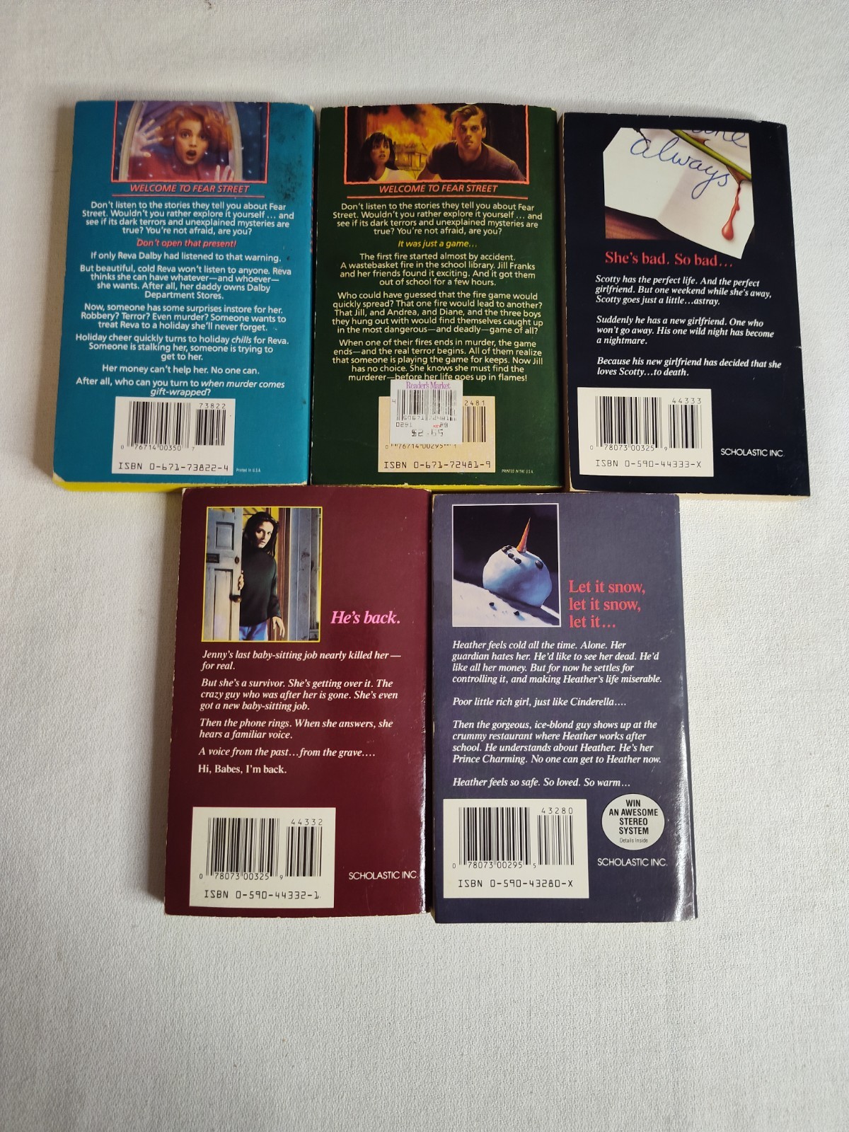 Vintage R.L. Stine Book Lot 15