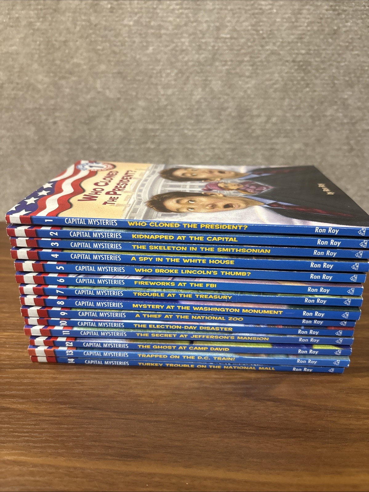 CAPITAL MYSTERIES Ron Roy Chapter Books Complete Series Lot 1-14 Bundle Kids