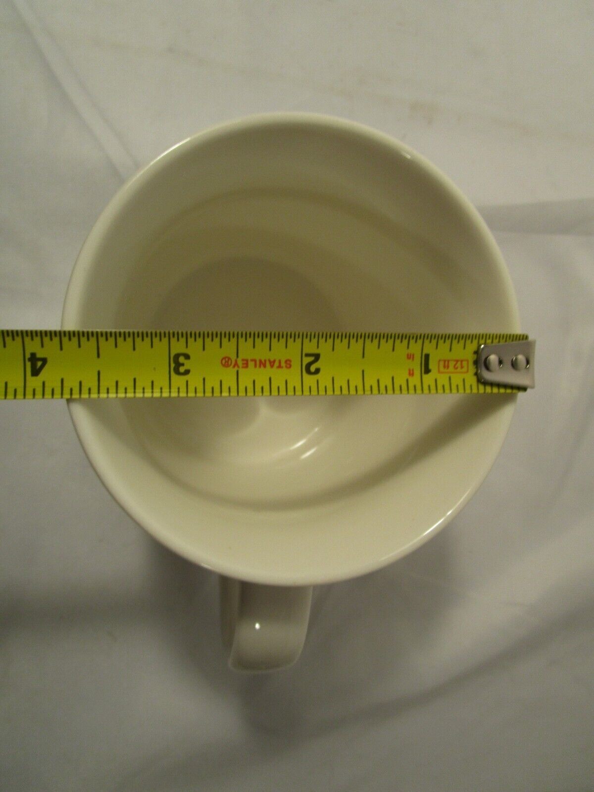 STARBUCKS 14 OZ GREEN SIREN MERMAID LOGO WHITE D HANDLE COFFEE MUG CUP
