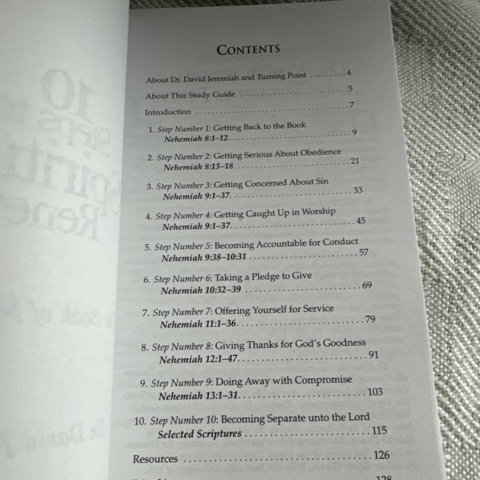 10 Steps To Spiritual Renewal Study Guide (2008 Paperback) By David Jeremiah
