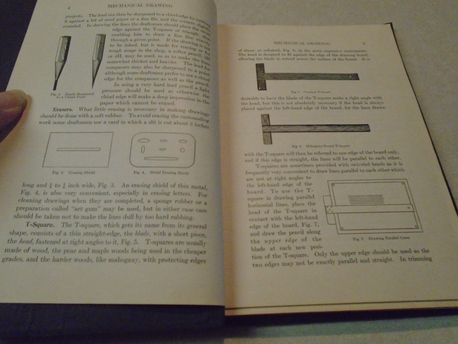 Vintage 1925 Mechanical Drawing Lessons Ervin Kenison American School Chicago