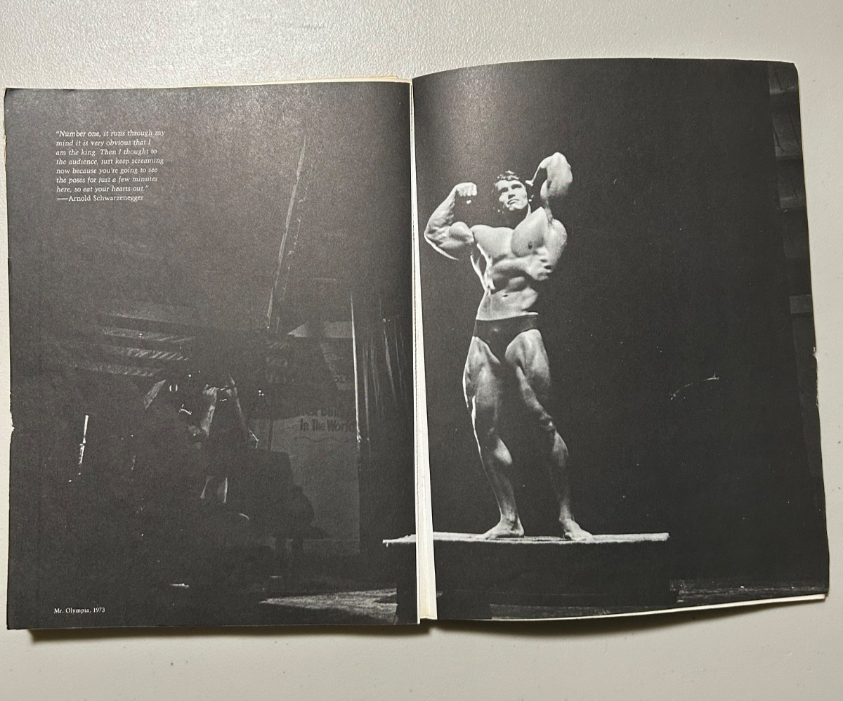 Vintage Pumping Iron Book by Charles Gaines, G. Butler & Schwarzenegger VHS Tape