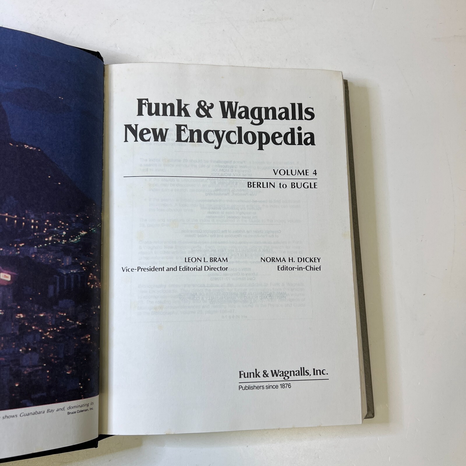 Funk and Wagnalls New Encyclopaedia, Vol. 4, by Leon L. Bram Hardcover