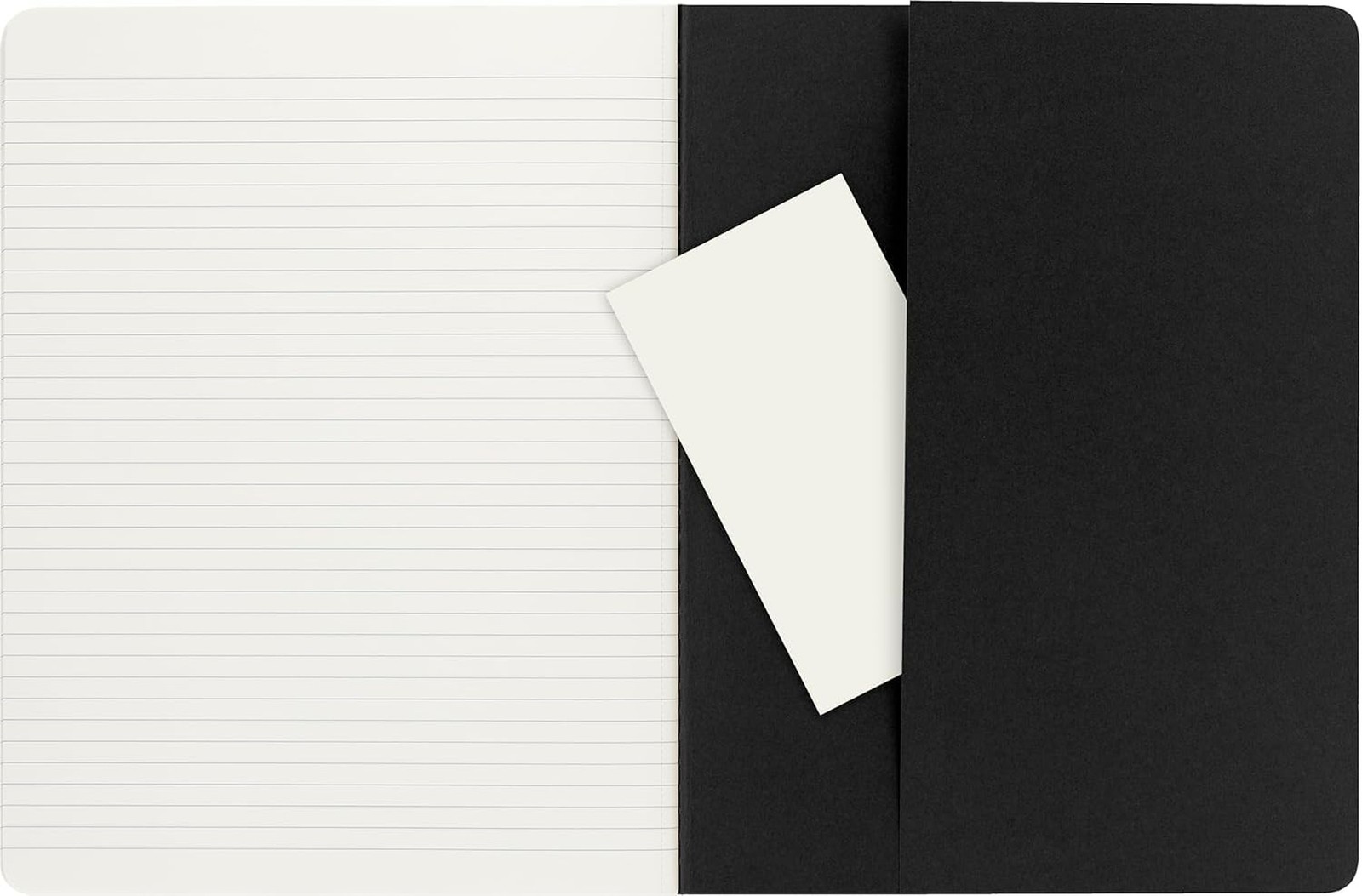 Moleskine Cahier Journals, Soft Cover, XL (7.5″ x 9.5″) Ruled/Lined, Black, 1…