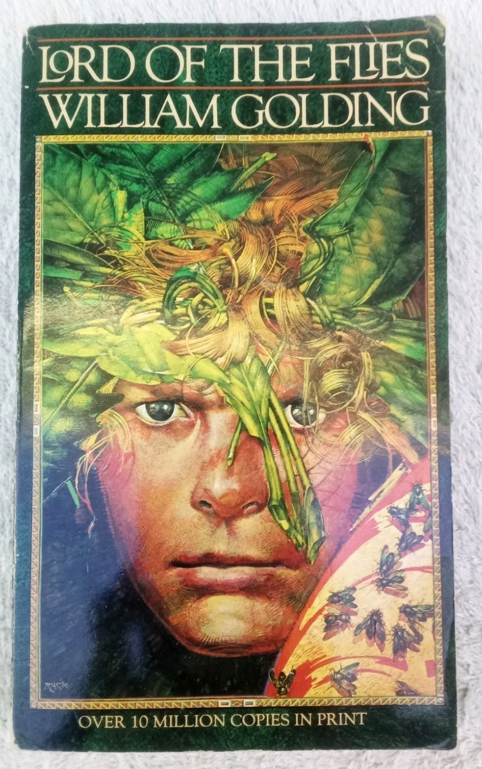 Lord Of The Flies A Novel By William Golding Vintage Paperback Book Perigee 1954
