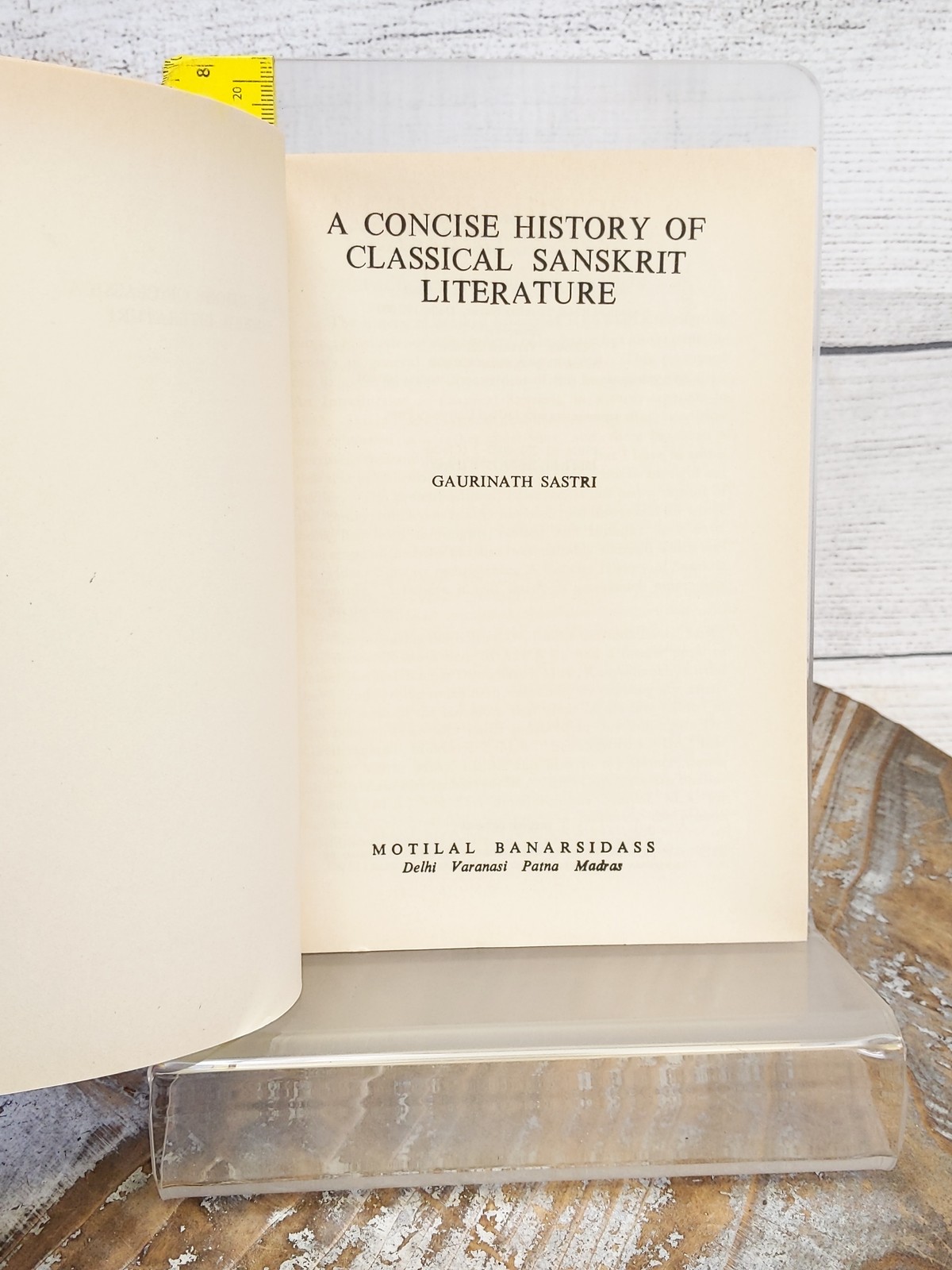 A Concise History of Classical Sanskrit Literature by Gaurinath Shastri 2013 PB