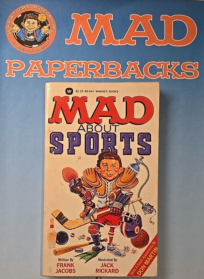 MAD Magazine Paperback Book: MAD ABOUT SPORTS 1977 Warner 7th Print GVG