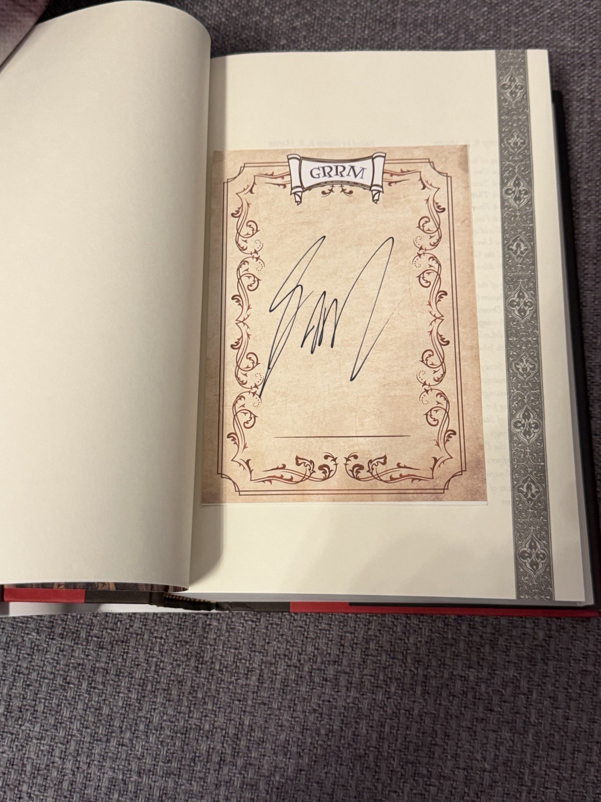 House of the Dragon Fire & Blood George R R Martin SIGNED Rare Game Of Thrones