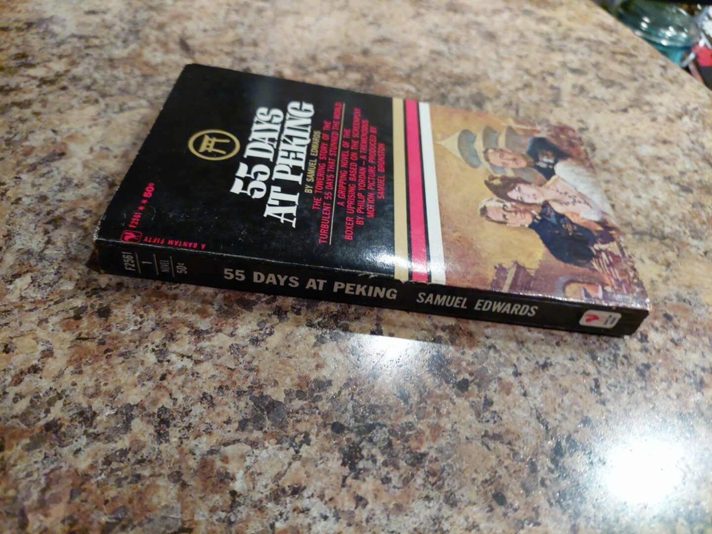 55 Days At Peking by Samuel Edwards 1963 1st Ed Vtg Bantam Paperback Novel