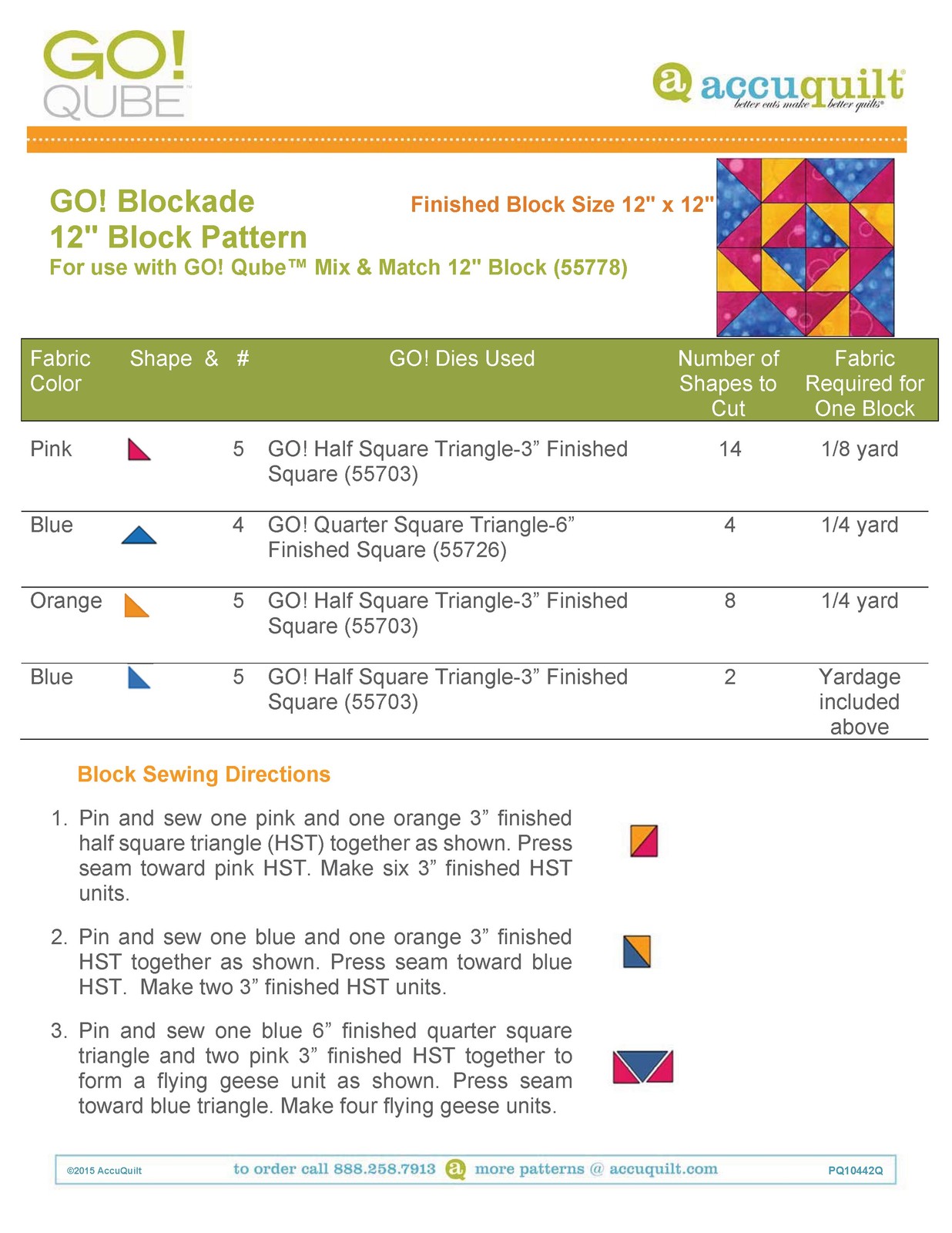 ACCUQUILT Go Qube 12″ Blocks – STEEL WIRE BOUND – PROTECTIVE COVERS