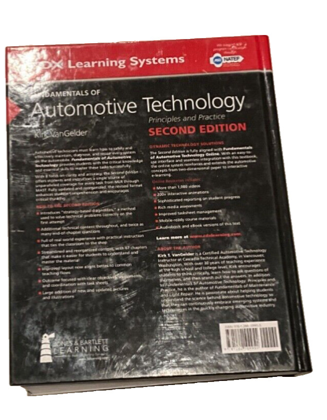 Fundamentals of Automotive Technology by Kirk VanGelder (2017, Hardcover,…